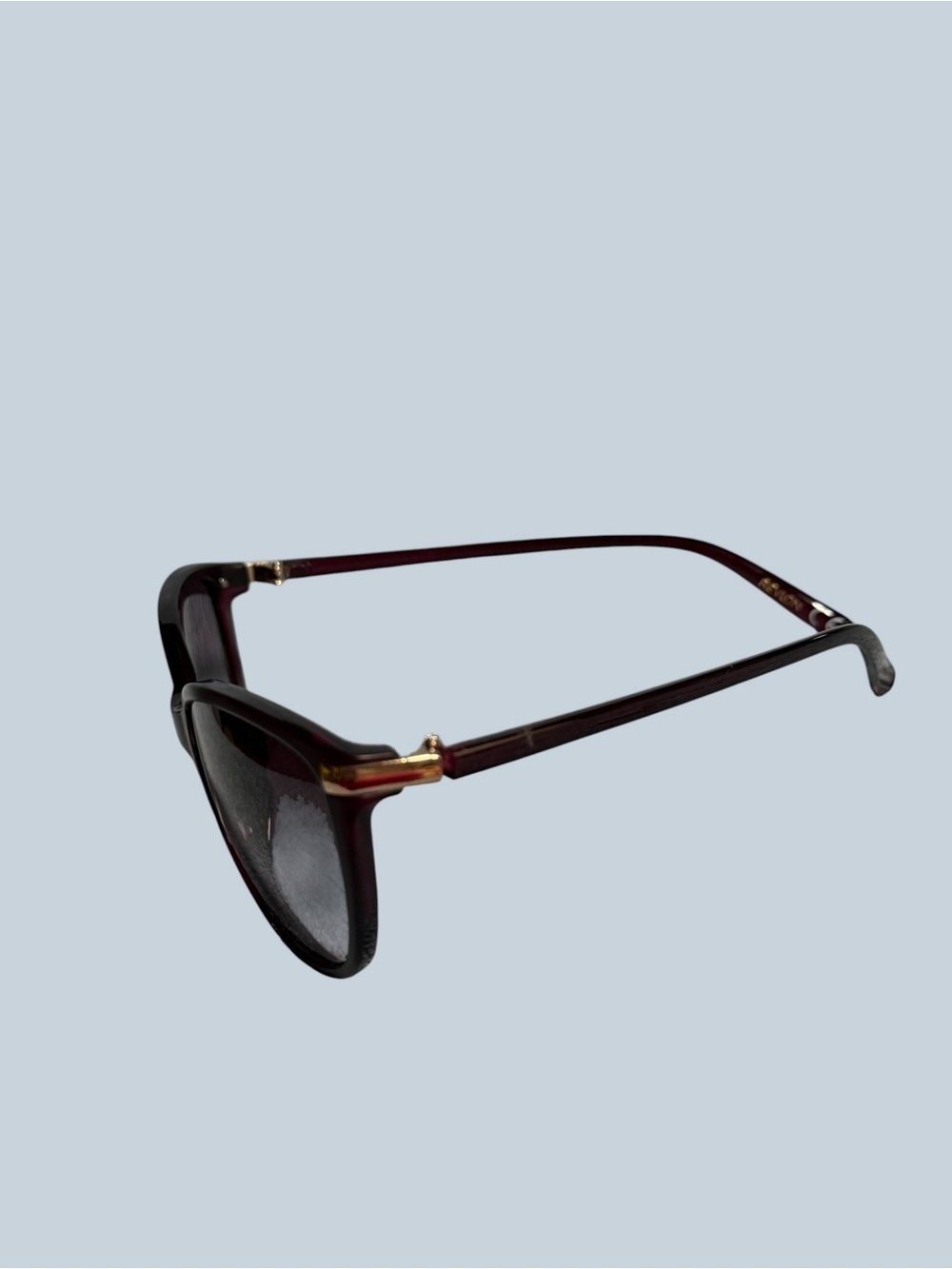 Women's Dark Brown Cat-Eye Sunglasses with Gold Accent - Picture 4 of 15